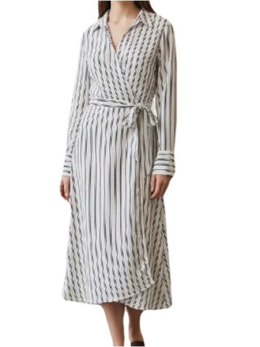 Black & White  Striped Dress